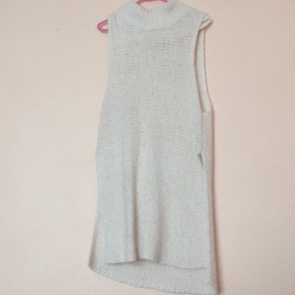 Cream sweater dress/overlay